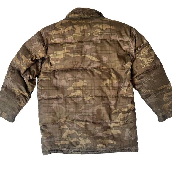 GAP Kids XXL Camo Houndstooth Sherpa-Lined Parka Jacket – Rare Y2K Style - Picture 4 of 12